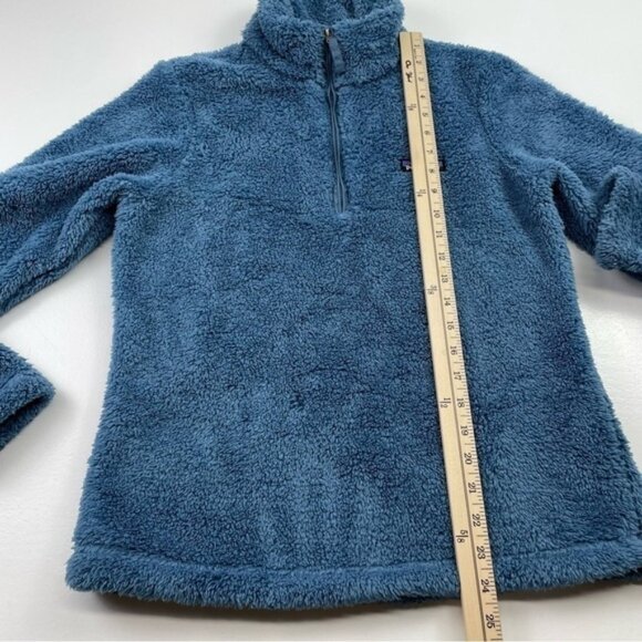 Patagonia jacket Women Size Small Los Gatos Quarter Zip fleece soft fuzzy blue - Picture 6 of 7